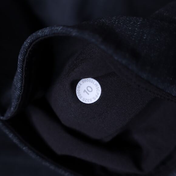 LULULEMON Here to There High Rise Pant Crosshatch Black Performance Women's 10 - Picture 8 of 8